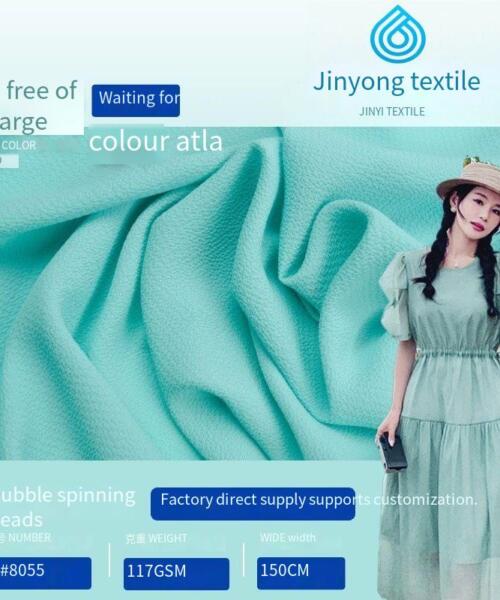 Bubble chiffon crepe fabric for home wear, skirt, Hanfu, dress, and other dress fabrics