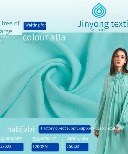 120g non-stretch random linen 75D chiffon fabric for home wear, Hanfu lining, and formal dress fabric