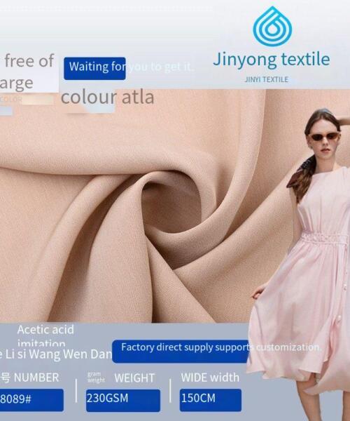 Imitation acetate lace-up mesh elastic fabric for spring and summer light and thin dresses, shirts, and fashionable clothing