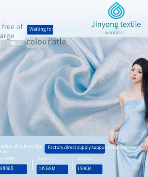 imitation acetate Dubai crepe women's dress fabric, shirt dress wedding dress scarf lining fabric