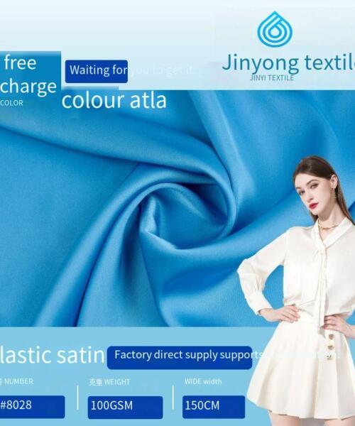5050 elastic satin fabric, lining fabric for home wear dresses, Hanfu dress fabric