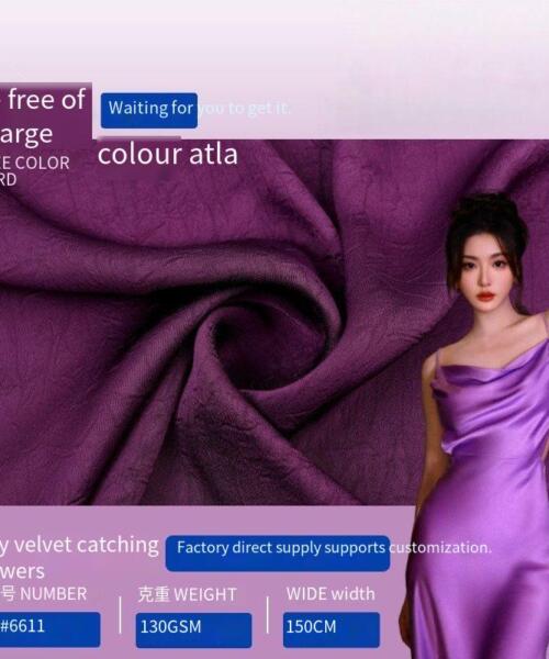 Traditional Chinese style silk velvet fabric, hand-knitted floral fabric, skirt, shirt set, robe, Hanfu, women's clothing fabric