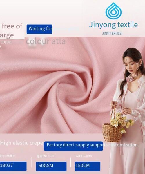 Highly elastic crepe chiffon double-yoyo fabric, suitable for shirts, aprons, scarves, Hanfu, and ultra-soft lining fabric