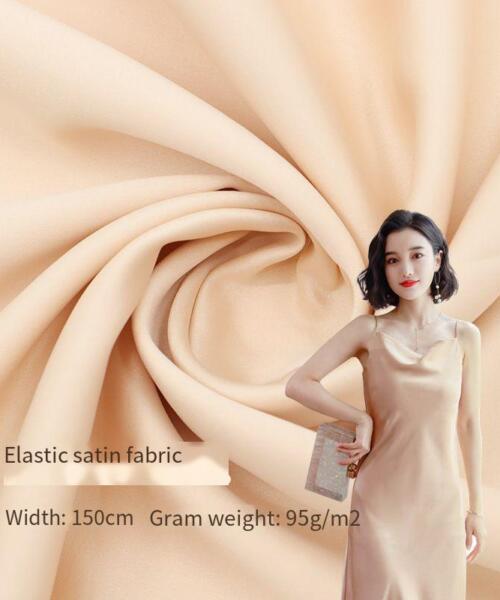 Matte satin fabric without elasticity, suitable for stage costumes, ethnic clothing, tablecloths, bags, and gift boxes