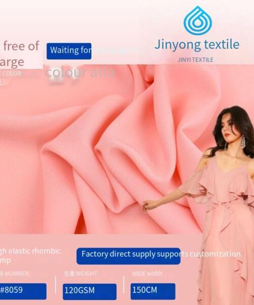 80D high-elasticity, beautiful-shaped linen twill chiffon fabric for home wear, dress, Hanfu, and formal wear