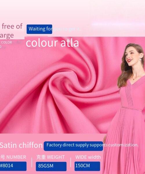Satin chiffon draping and wide fabric for home wear, skirt lining, Hanfu and formal dress