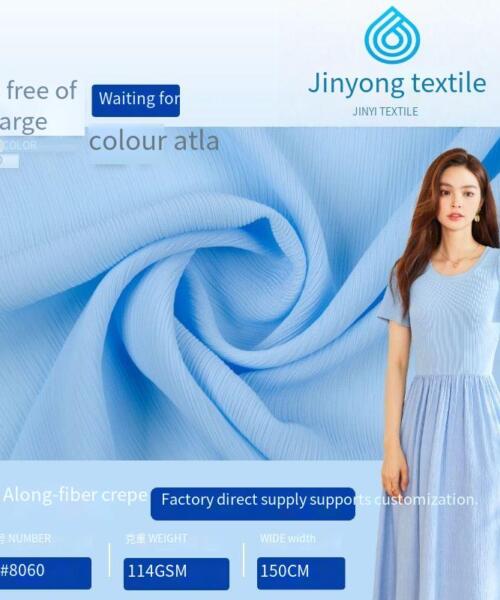 114g100D downy chiffon fabric for shirts, dresses, wedding gowns, scarves, and formal wear