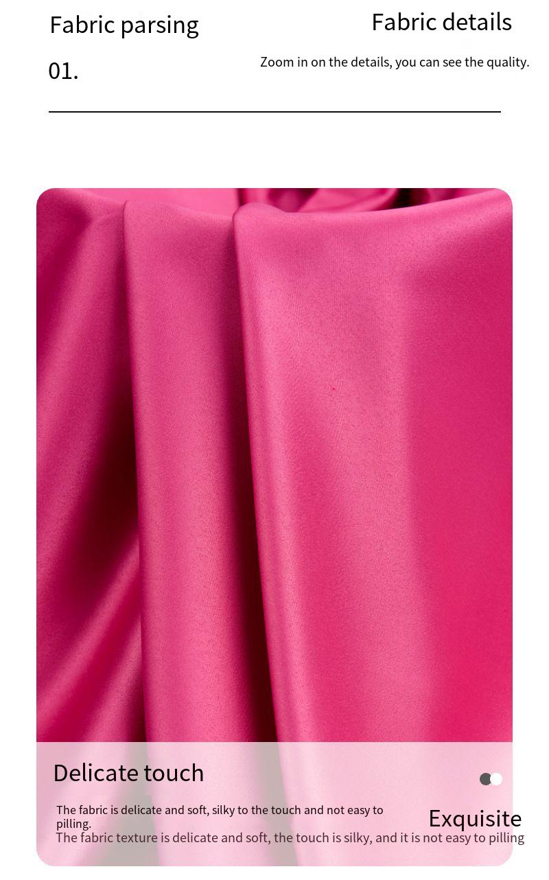 5050 matte stretch satin fabric for home wear, dress, Hanfu, and formal wear - Image 4