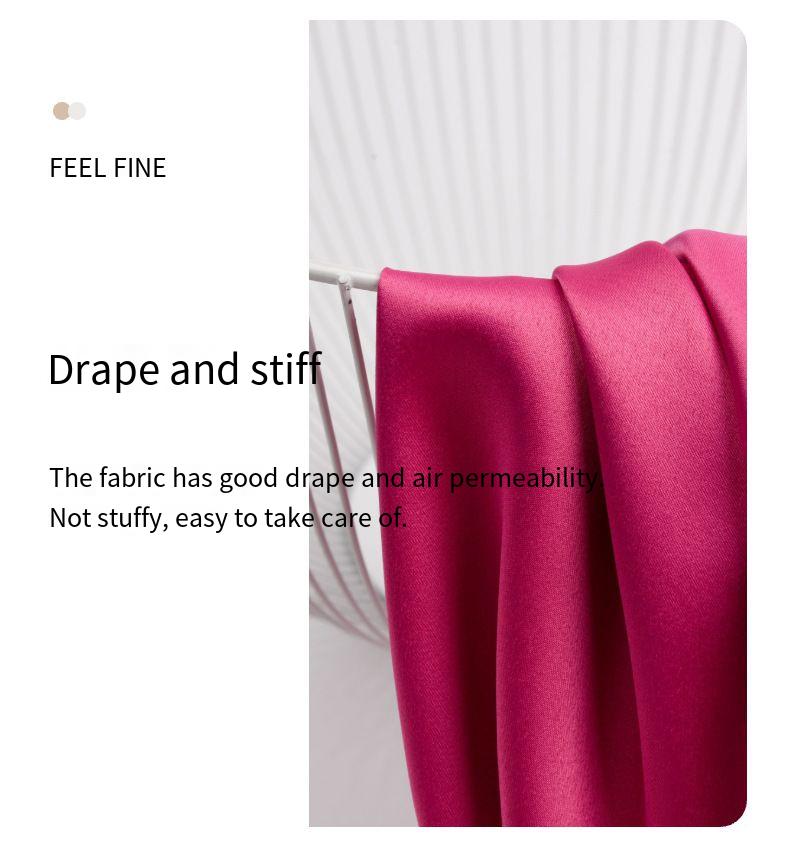 5050 matte stretch satin fabric for home wear, dress, Hanfu, and formal wear - Image 5